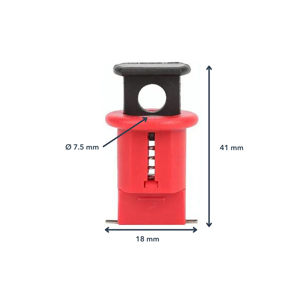 Miniature Circuit Breaker Lockout - Pin Wide Standard