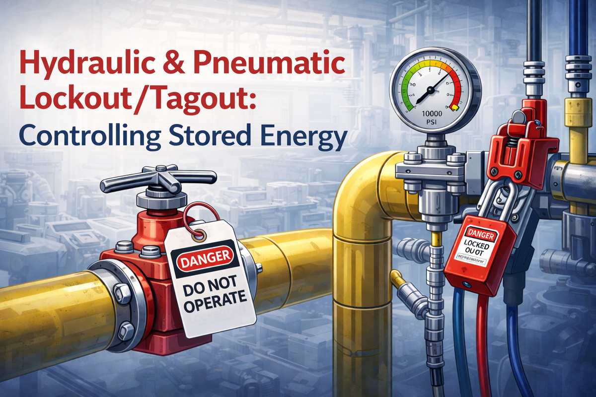 LOTO for Hydraulic & Pneumatic Systems: A Practical Guide