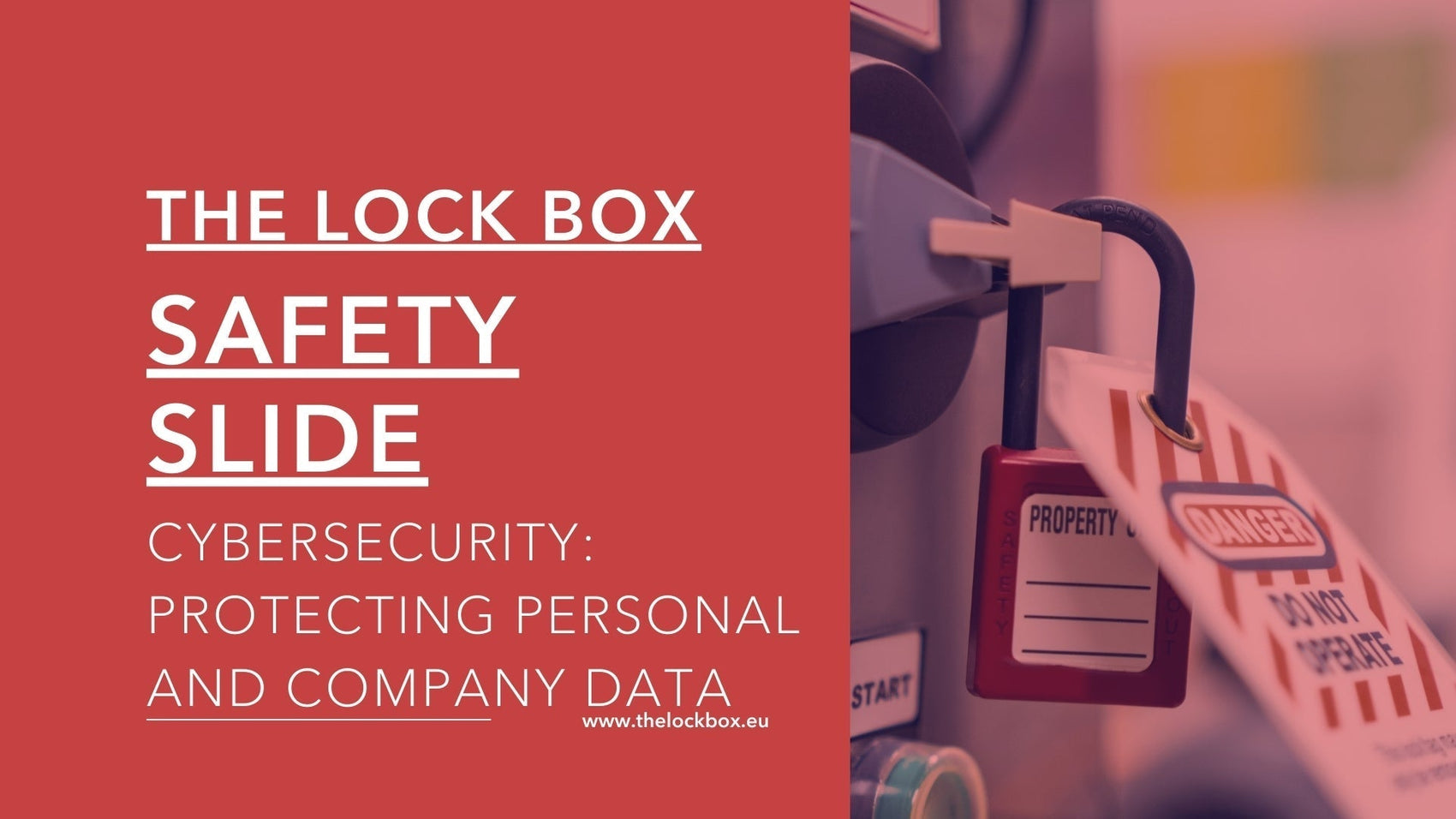 Safety Slide for Cybersecurity: Protecting Personal and Company Data