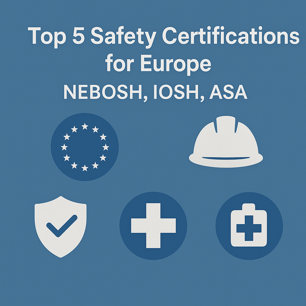 Top 5 Safety Certifications for Europe (NEBOSH, IOSH, ASA)