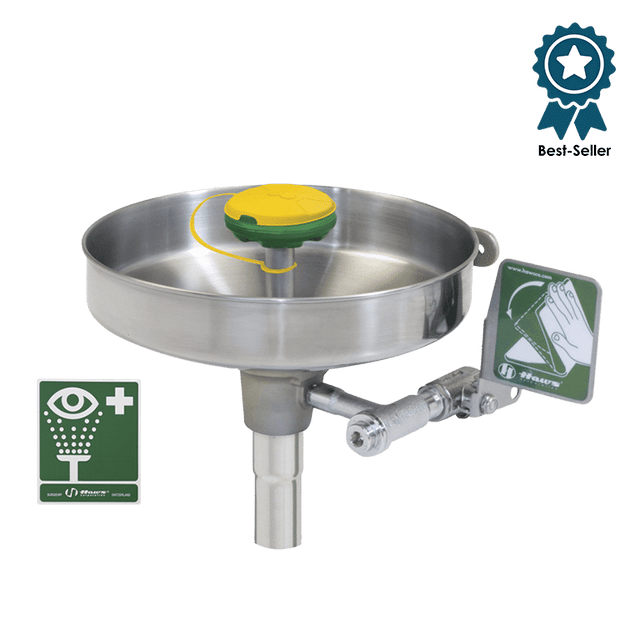 Douche oculaire murale inox AXION® 7460B – usage industriel