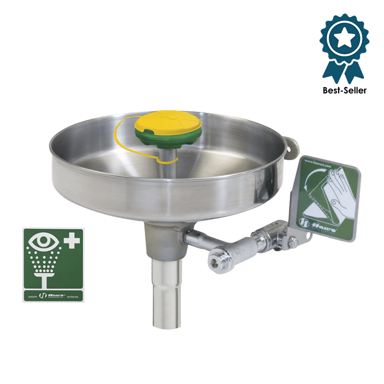 Douche oculaire murale inox AXION® 7460B – usage industriel