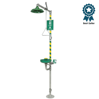 Haws® 8320 AXION Douche de Sécurité avec Lave-Yeux Combiné
