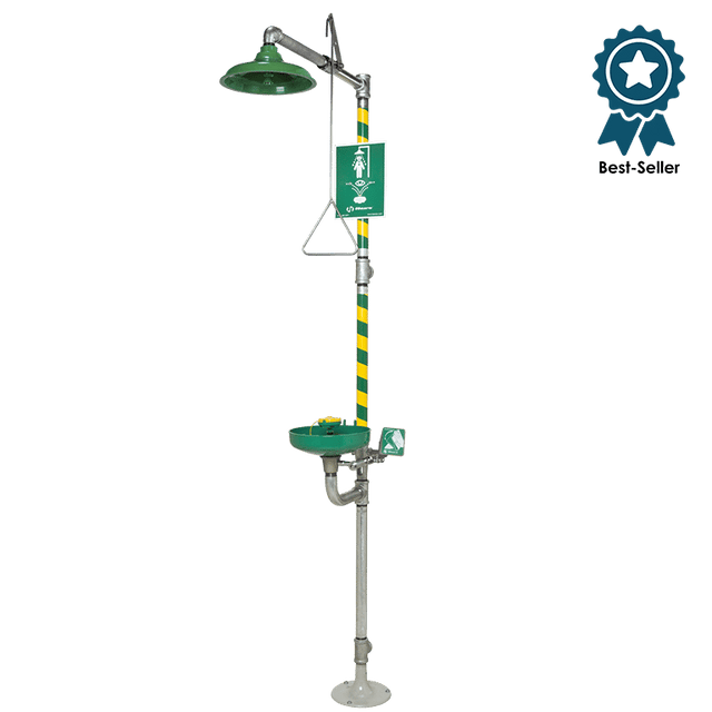 Haws® 8320 AXION Douche de Sécurité avec Lave-Yeux Combiné