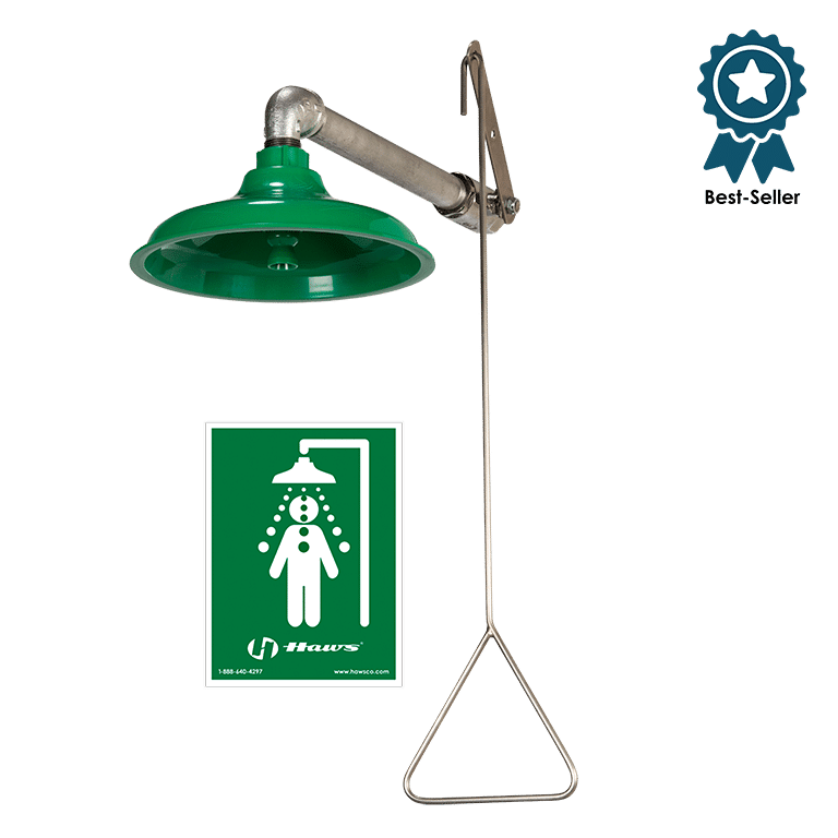 8122H AXION – Wall or Ceiling Mounted Safety Shower
