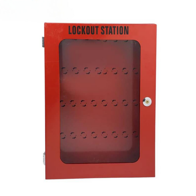 Station de consignation et d'étiquetage en métal, capacité 64 cadenas