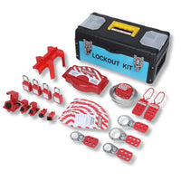 Vanne et Électrique Kit de Consignation, mallette en polypropylène