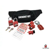 Kit de consignation électrique, 2 cadenas et 3 dispositifs pour disjoncteurs