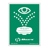 Haws® SP175 Vertikales Notfall-Augenwaschschild