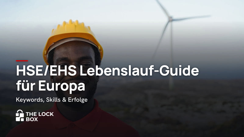 HSE/EHS Lebenslauf-Guide für Europa: Keywords, Skills & Erfolge