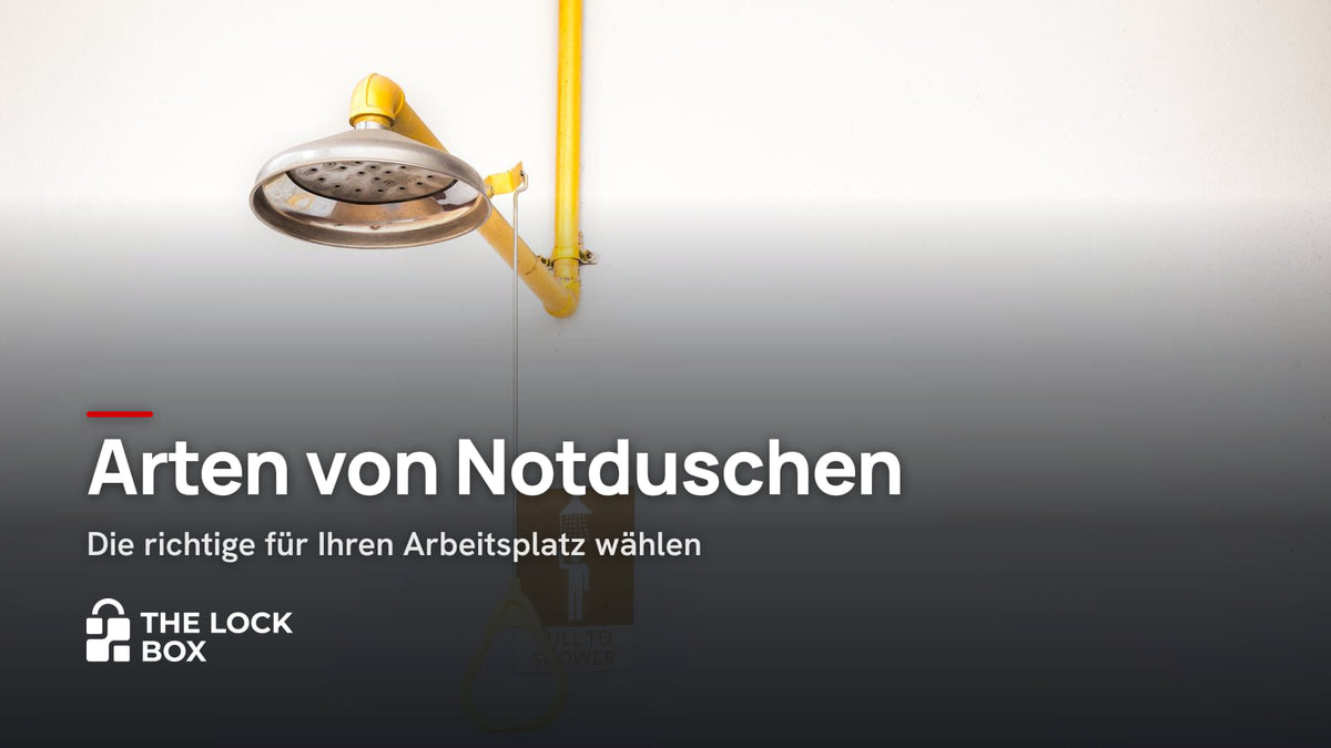 Arten von Notduschen: Die richtige für Ihren Arbeitsplatz wählen
