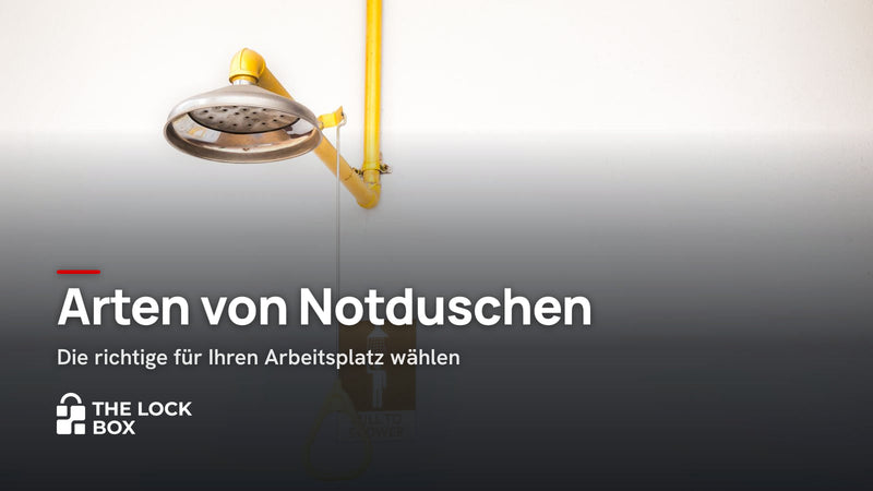 Arten von Notduschen: Die richtige für Ihren Arbeitsplatz wählen