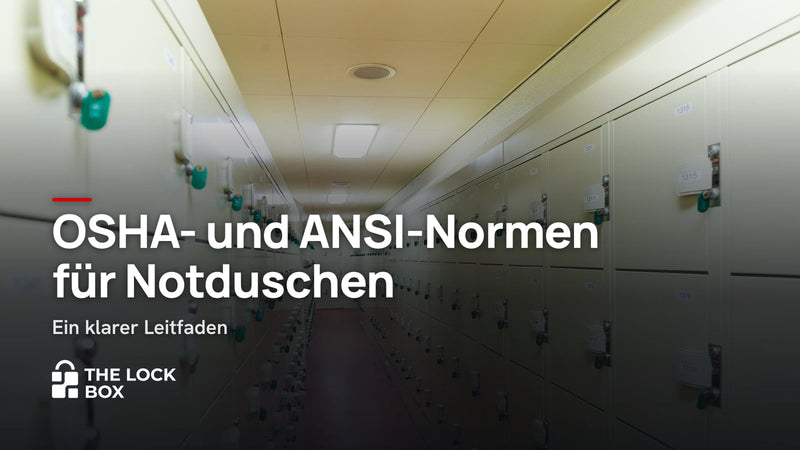 OSHA- und ANSI-Normen für Notduschen: Ein klarer Leitfaden