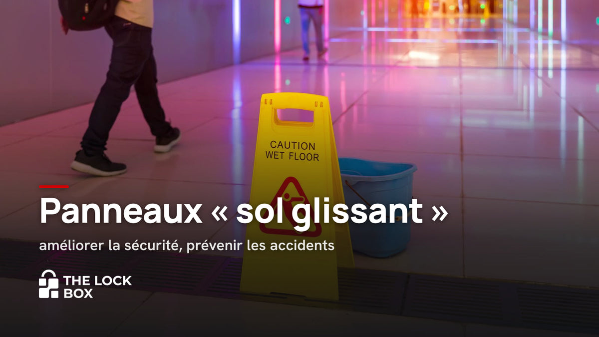 Panneaux « sol glissant » : améliorer la sécurité, prévenir les accidents